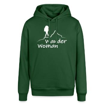 Wander Woman - Stanley/Stella Unisex Hoodie SOUNDER - Flaschengrün - Vorne - Alina (178cm) & Michal (187cm)