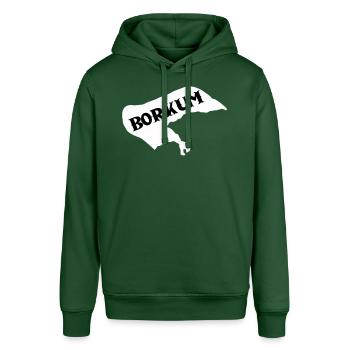 borkum insel - Stanley/Stella Unisex Hoodie SOUNDER - Flaschengrün - Vorne - Alina (178cm) & Michal (187cm)