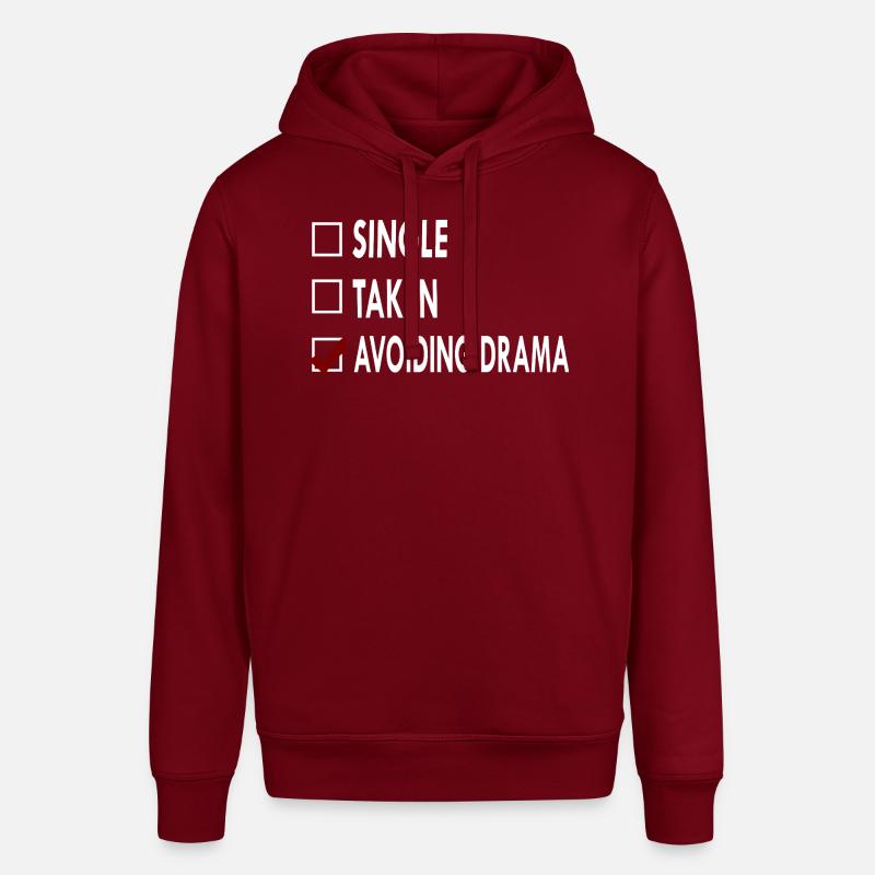 SINGLE AVOIDING DRAMA - Sweat à capuche SOUNDER Stanley/Stella Unisexe - bordeaux
