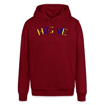 hug me - Stanley/Stella Unisex Hoodie SOUNDER - Burgunderrot - Vorne - Alina (178cm) & Michal (187cm)