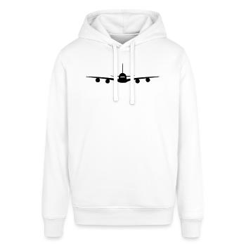 airplane - Stanley/Stella SOUNDER Unisex Hoodie - burgundy - Front - Alina (178cm) & Michal (187cm)