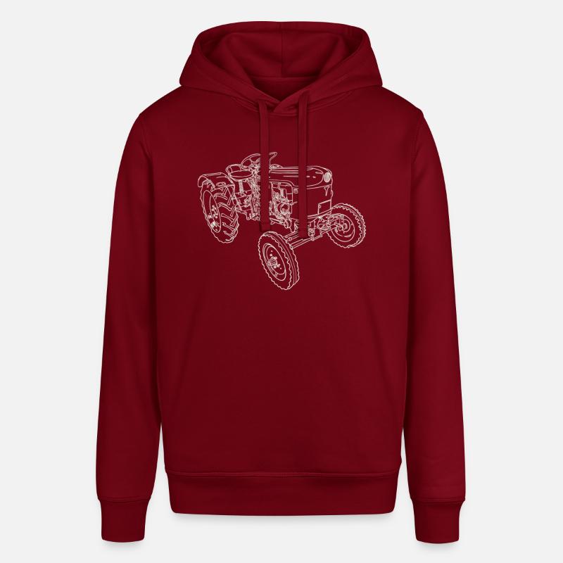 Oldtimer Traktor - Stanley/Stella Unisex Hoodie SOUNDER - Burgunderrot