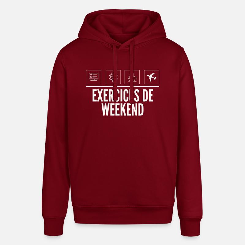 Weekend Exercises - Weekend Exercise - Stanley/Stella SOUNDER Unisex Hoodie - burgundy