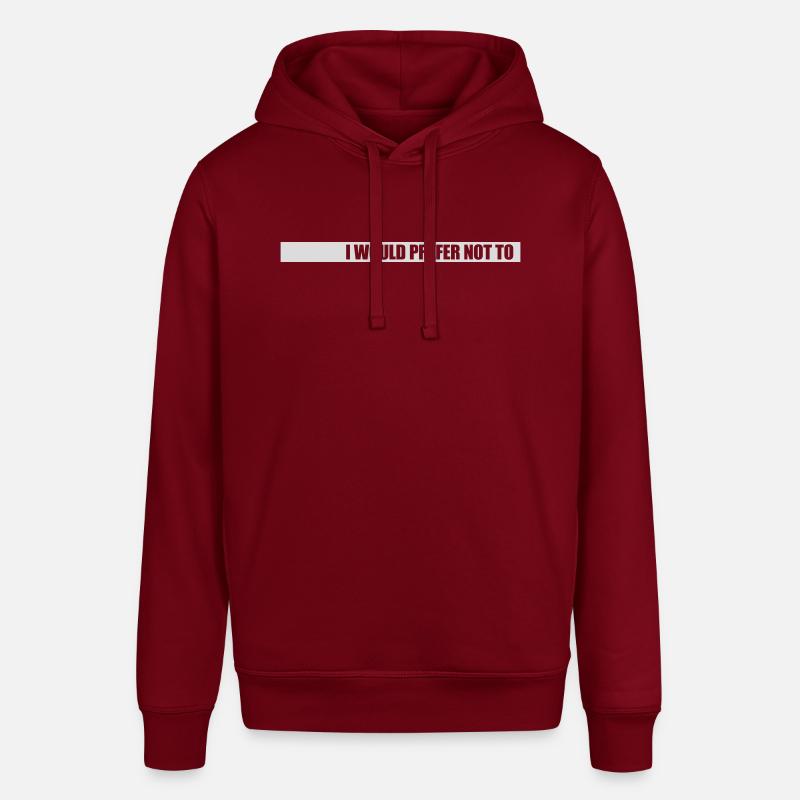 Je préfère ne pas - Sweat à capuche SOUNDER Stanley/Stella Unisexe - bordeaux