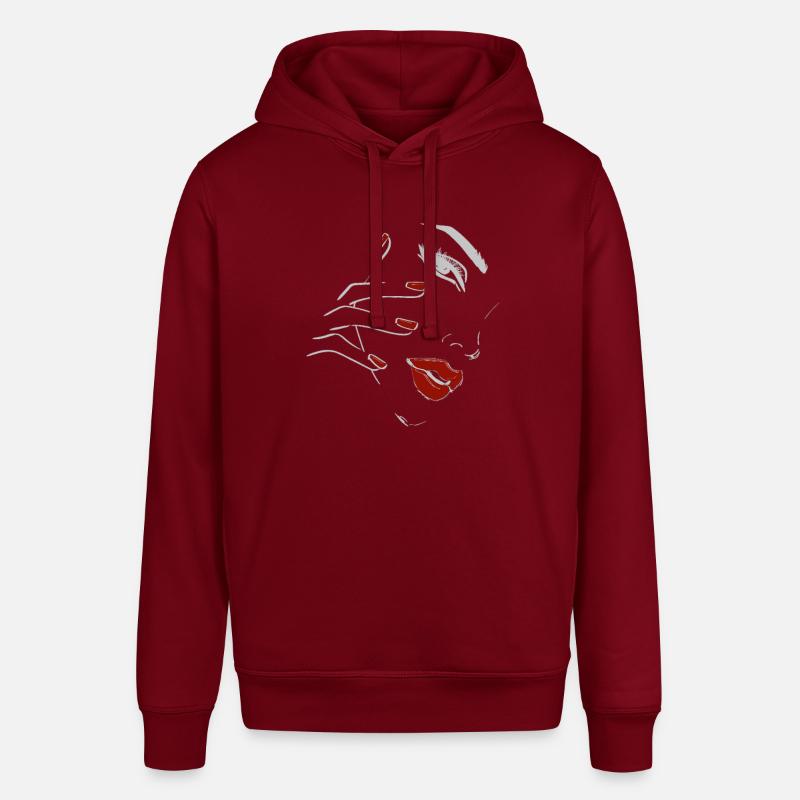 Silouette sensuelle Lèvres rouges - Sweat à capuche SOUNDER Stanley/Stella Unisexe - bordeaux