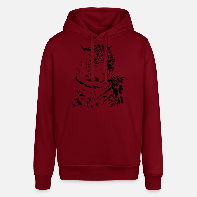 Idée cadeau cadeau noir léopard - Sweat à capuche SOUNDER Stanley/Stella Unisexe - bordeaux