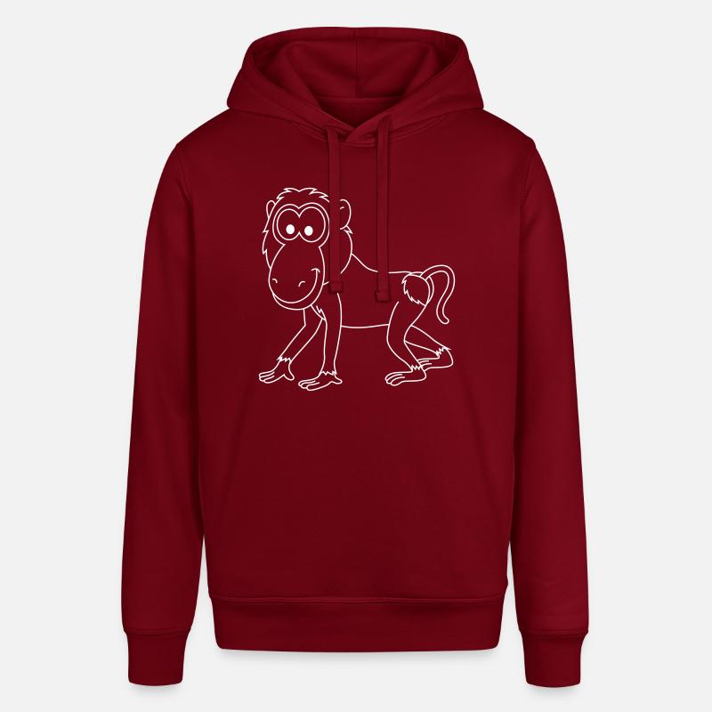 Monkey monkey comic - Stanley/Stella SOUNDER Unisex Hoodie - burgundy