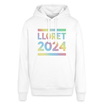Lloret De Mar 2024 Équipe de vacances colorée - Sweat à capuche SOUNDER Stanley/Stella Unisexe - bordeaux - Devant - Alina (178cm) & Michal (187cm)