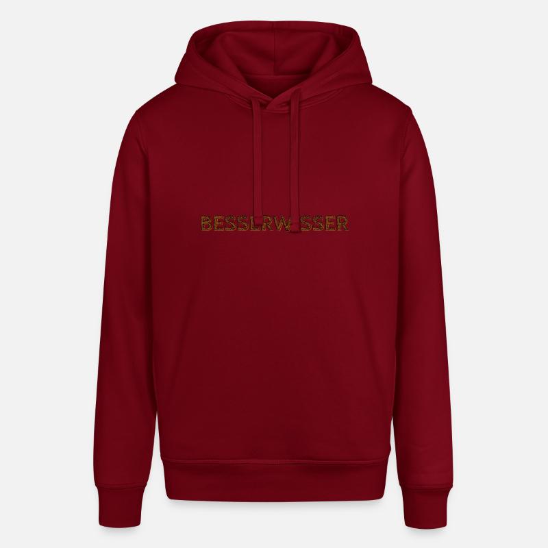 know-it-all smartass IQ - Stanley/Stella SOUNDER Unisex Hoodie - burgundy
