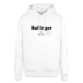 Haflinger Love - Stanley/Stella Unisex Hoodie SOUNDER - Burgunderrot - Vorne - Alina (178cm) & Michal (187cm)