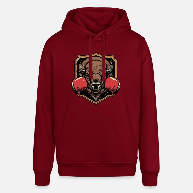 Bison Boxer MMA Logo - Sweat à capuche SOUNDER Stanley/Stella Unisexe - bordeaux