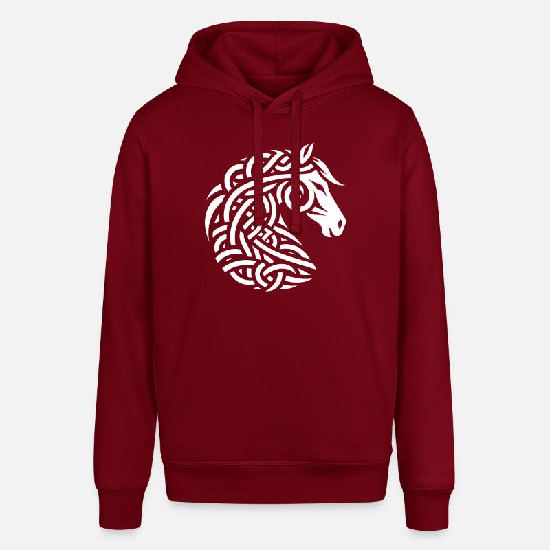 Cheval celtique blanc - Sweat à capuche SOUNDER Stanley/Stella Unisexe - bordeaux