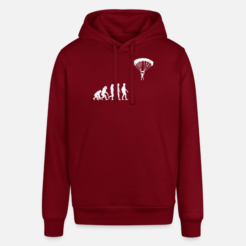 Paraglide Evolution geschenk fallschirm gleiten - Stanley/Stella Unisex Hoodie SOUNDER - Burgunderrot