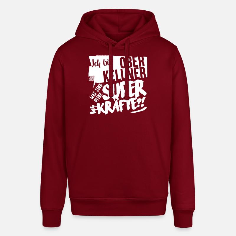 Superkräfte Oberkellner Geschenk - Stanley/Stella Unisex Hoodie SOUNDER - Burgunderrot