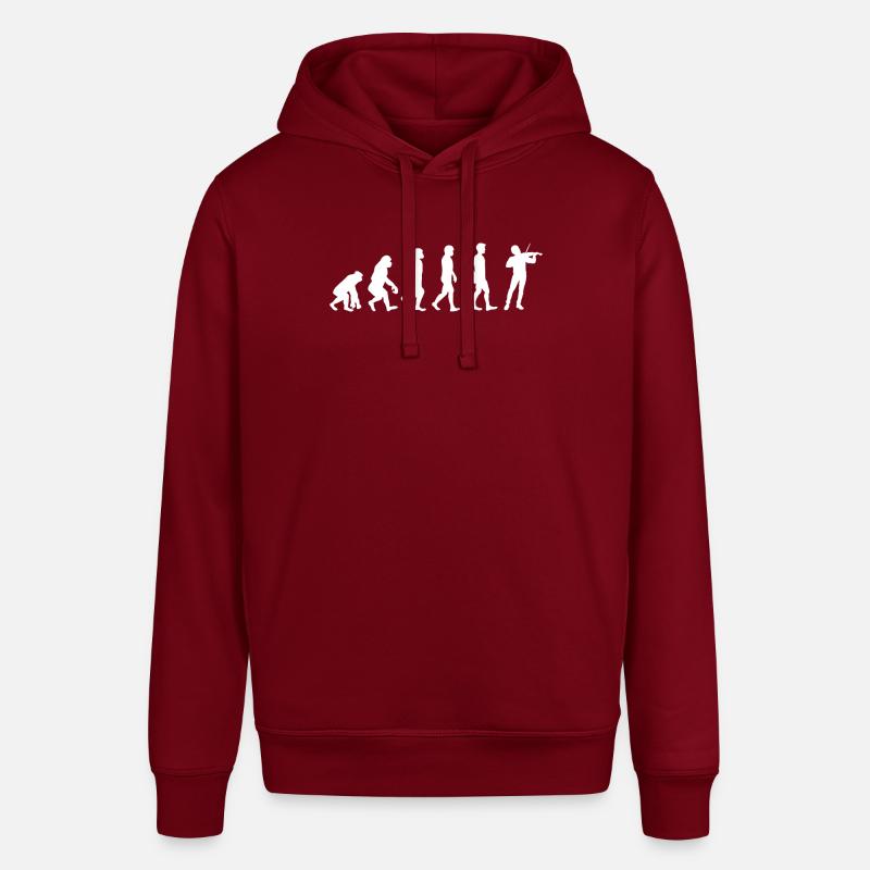 Évolution du violon - Sweat à capuche SOUNDER Stanley/Stella Unisexe - bordeaux