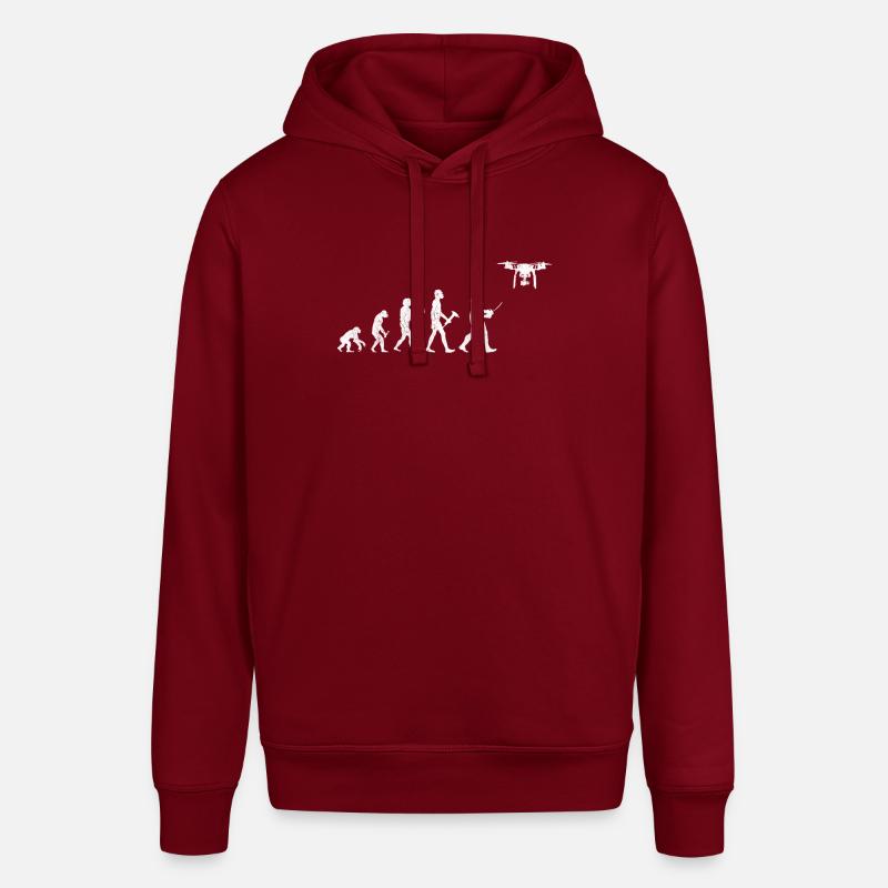 Drone Evolution Pilot - Stanley/Stella SOUNDER Unisex Hoodie - burgundy