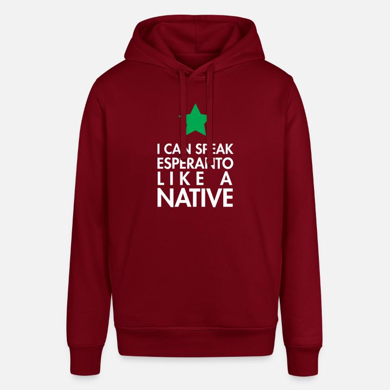 Esperanto Sprache native sprechen Geschenkidee - Stanley/Stella Unisex Hoodie SOUNDER - Burgunderrot