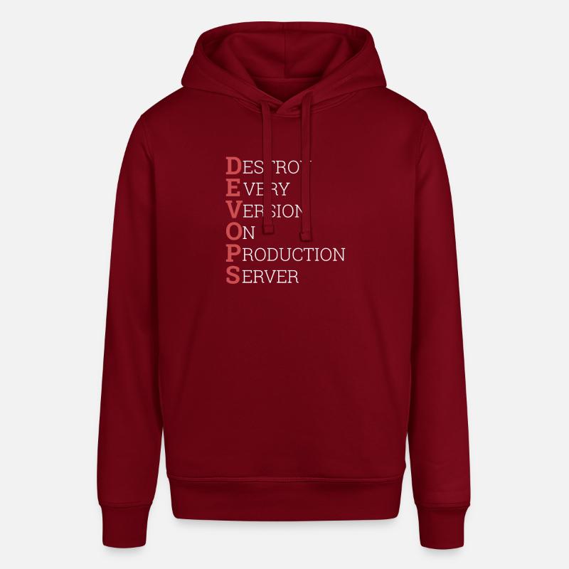 « Devops » | « Scrum Master » - Sweat à capuche SOUNDER Stanley/Stella Unisexe - bordeaux
