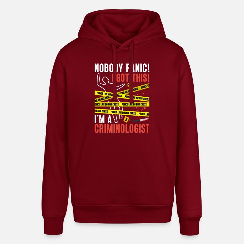 Spurensicherung - Kripo Polizei Kriminaltechnik - Stanley/Stella Unisex Hoodie SOUNDER - Burgunderrot