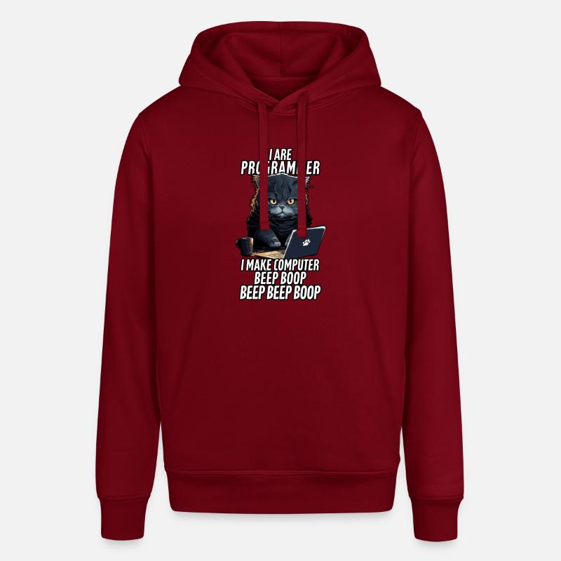Ich bin Programmierer Beep Boop - Stanley/Stella Unisex Hoodie SOUNDER - Burgunderrot