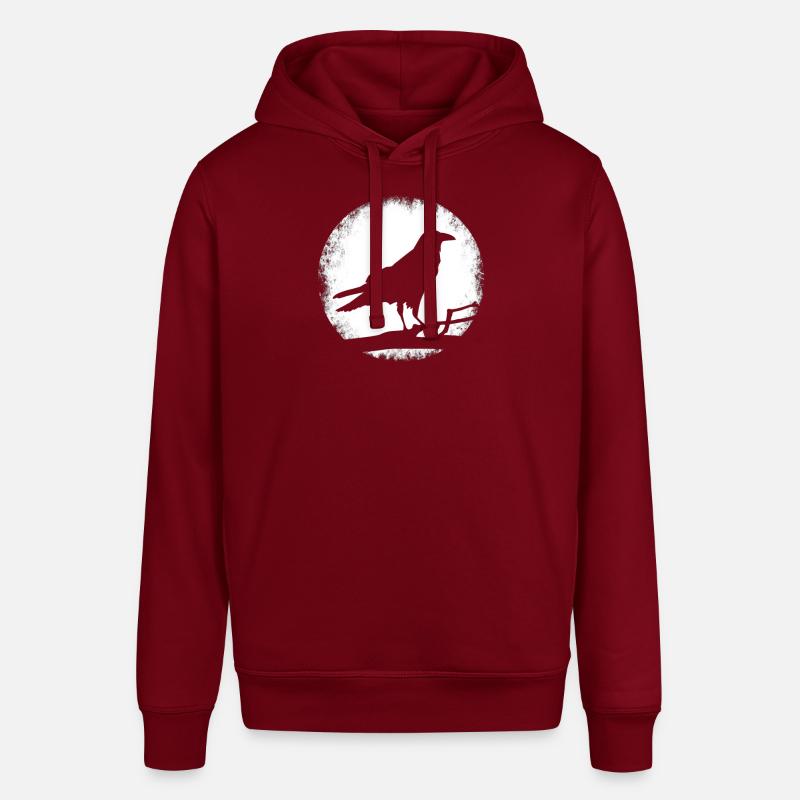 Krähe Schwarzer Rabe Vogel Geschenk - Stanley/Stella Unisex Hoodie SOUNDER - Burgunderrot