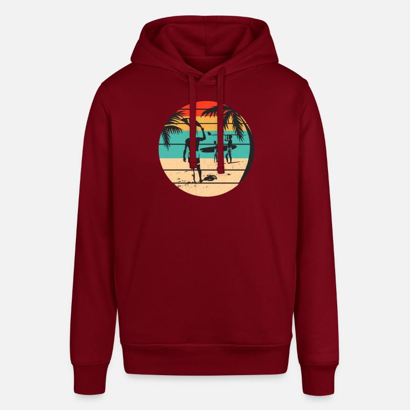 Surf, Surf, Surf, Surf, Surf - Sweat à capuche SOUNDER Stanley/Stella Unisexe - bordeaux