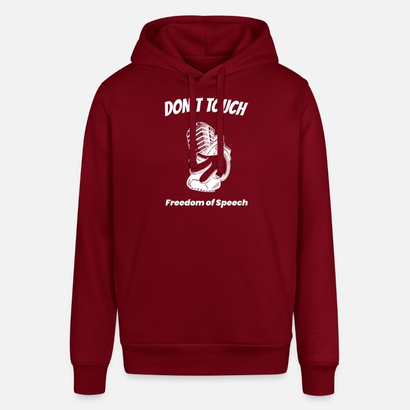 Don’t Touch - Liberté d’expression. - Sweat à capuche SOUNDER Stanley/Stella Unisexe - bordeaux