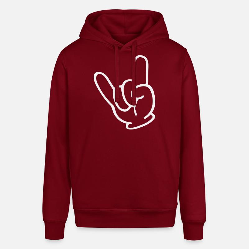 Main de roche - Sweat à capuche SOUNDER Stanley/Stella Unisexe - bordeaux