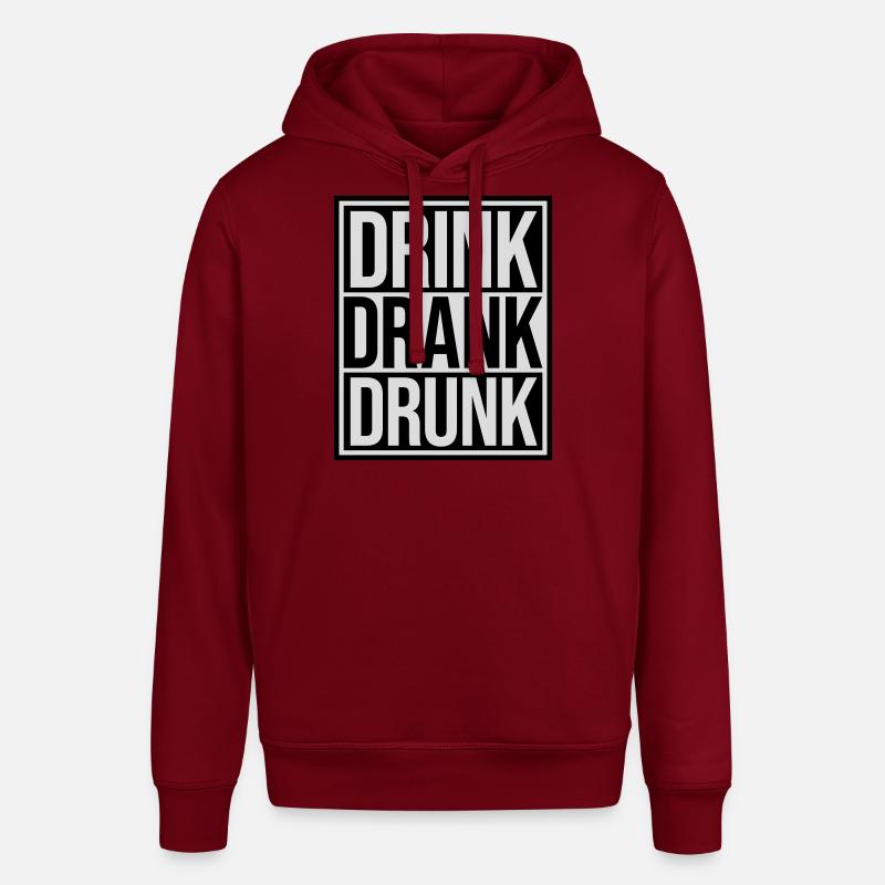 boire bu ivre citation - Sweat à capuche SOUNDER Stanley/Stella Unisexe - bordeaux
