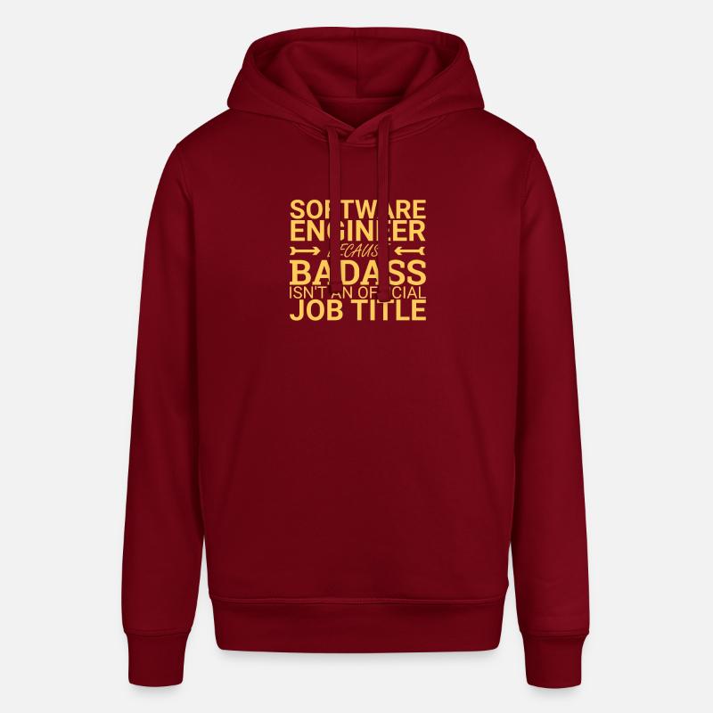 "Software Engineer Badass | Programming" - Stanley/Stella Unisex Hoodie SOUNDER - Burgunderrot