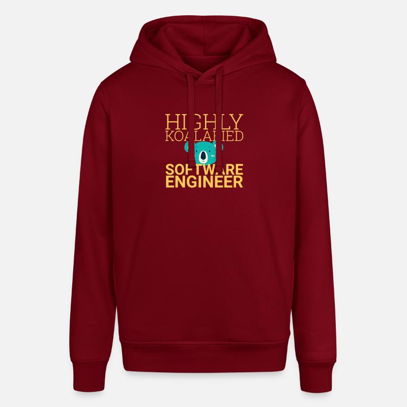 "Software Engineer Koalafied | Programming" - Stanley/Stella Unisex Hoodie SOUNDER - Burgunderrot