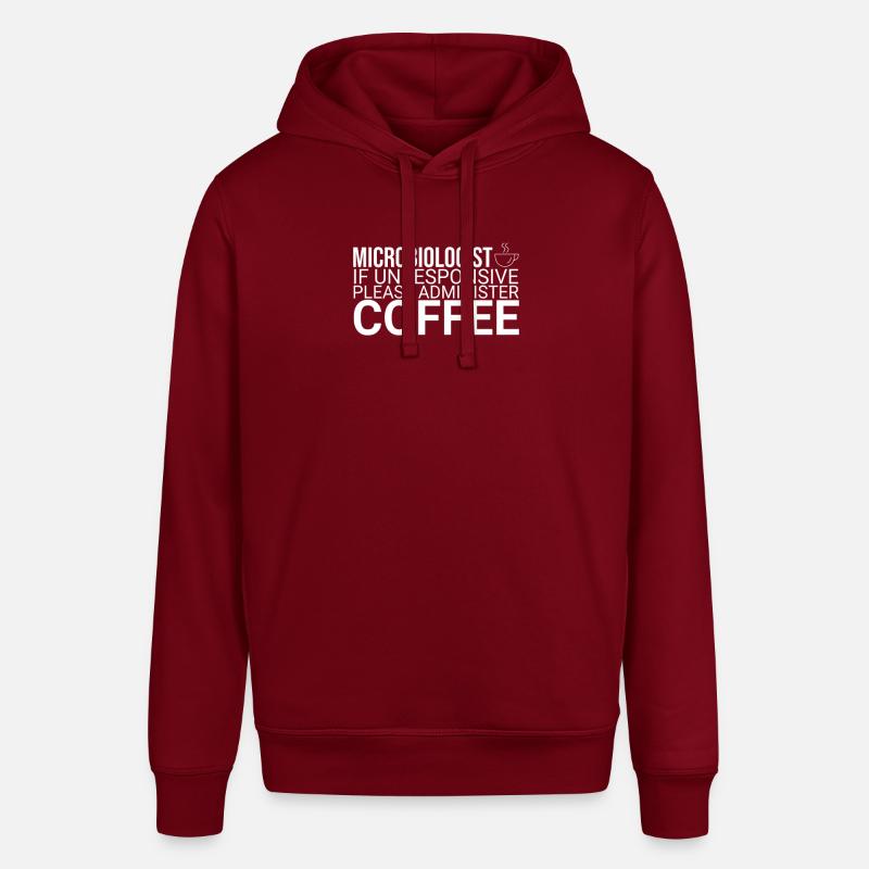 « Microbiologiste Café | Microbiologie » - Sweat à capuche SOUNDER Stanley/Stella Unisexe - bordeaux