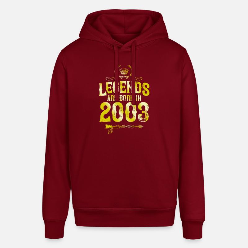 Légendes de 2003 nées en - Sweat à capuche SOUNDER Stanley/Stella Unisexe - bordeaux