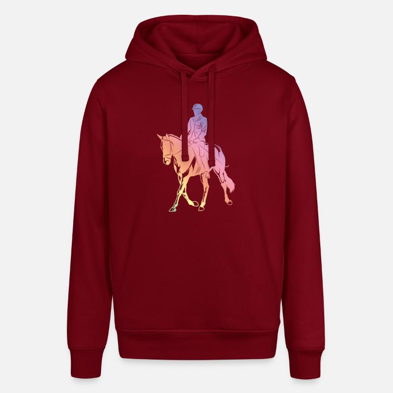 Silhouette d’équitation - Sweat à capuche SOUNDER Stanley/Stella Unisexe - bordeaux
