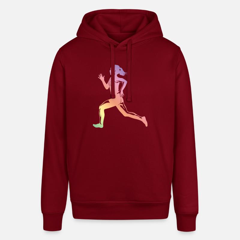 silhouette de coureur de course - Sweat à capuche SOUNDER Stanley/Stella Unisexe - bordeaux