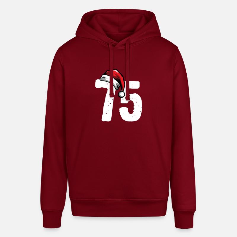 75 Numéro Noël - Sweat à capuche SOUNDER Stanley/Stella Unisexe - bordeaux