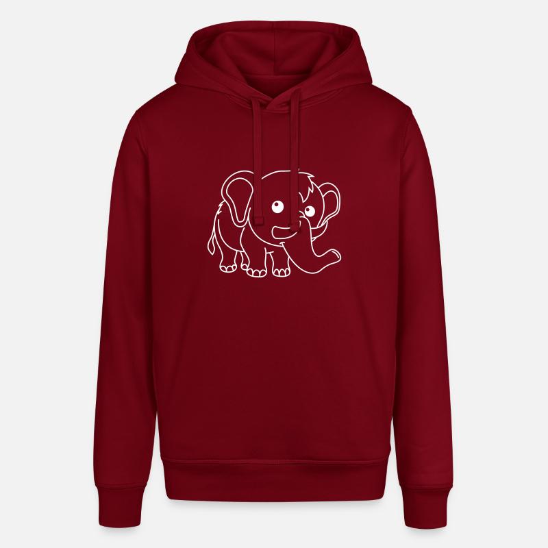 Mammoth Comic Animal - Sweat à capuche SOUNDER Stanley/Stella Unisexe - bordeaux
