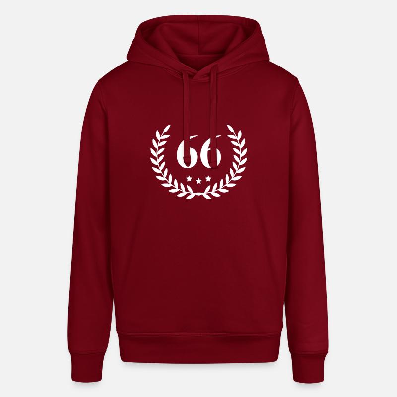 66 Couronne de chiffres - Sweat à capuche SOUNDER Stanley/Stella Unisexe - bordeaux