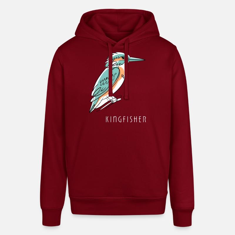 Martin-pêcheur Eisvogel - Sweat à capuche SOUNDER Stanley/Stella Unisexe - bordeaux