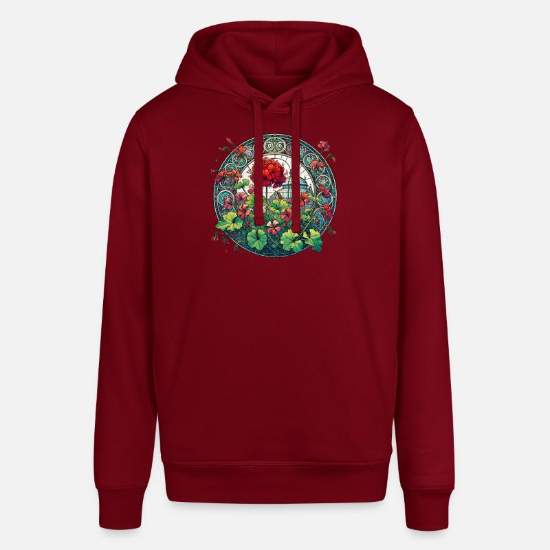 Géraniums - Sweat à capuche SOUNDER Stanley/Stella Unisexe - bordeaux