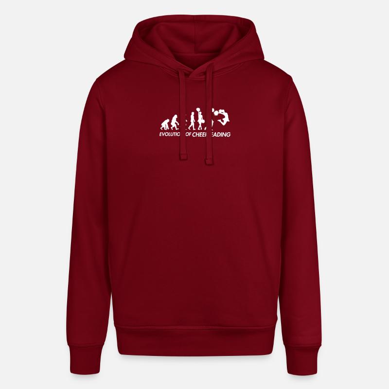 Evolution der Cheerleader, perfektes Geschenk - Stanley/Stella Unisex Hoodie SOUNDER - Burgunderrot