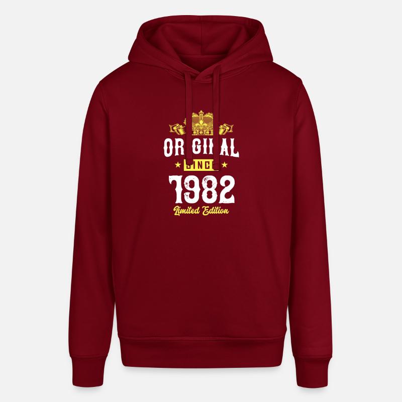 1982 Édition limitée - Sweat à capuche SOUNDER Stanley/Stella Unisexe - bordeaux