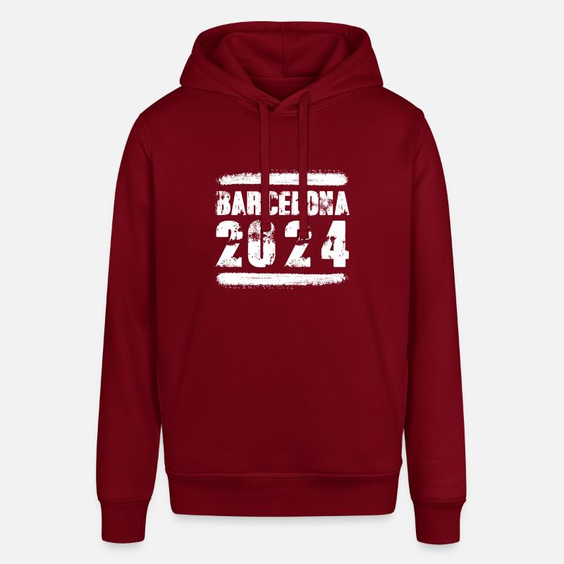 L’équipe de Barcelone 2024 - Sweat à capuche SOUNDER Stanley/Stella Unisexe - bordeaux