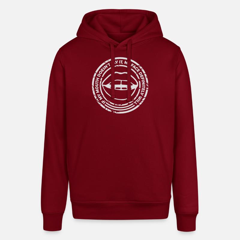 my face definitely will - Stanley/Stella Unisex Hoodie SOUNDER - Burgunderrot