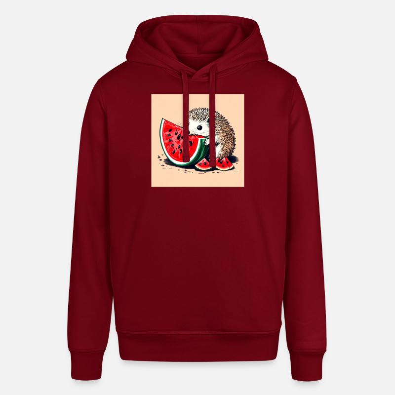 Hérisson Pastèque - Sweat à capuche SOUNDER Stanley/Stella Unisexe - bordeaux