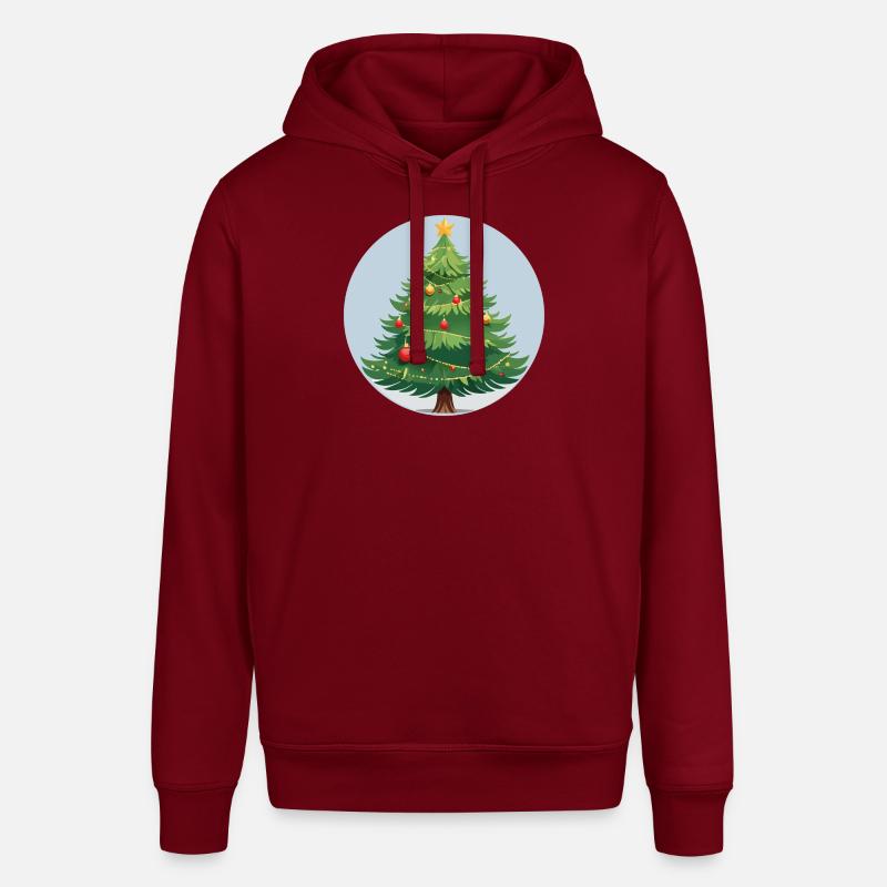 Arbre de Noël - Sweat à capuche SOUNDER Stanley/Stella Unisexe - bordeaux