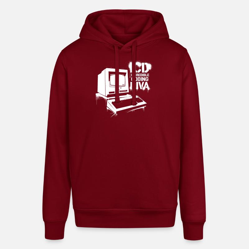 Expert in precise coding - Stanley/Stella SOUNDER Unisex Hoodie - burgundy