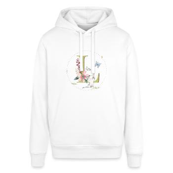 Lettre initiale L avec chat - Sweat à capuche SOUNDER Stanley/Stella Unisexe - bordeaux - Devant - Alina (178cm) & Michal (187cm)