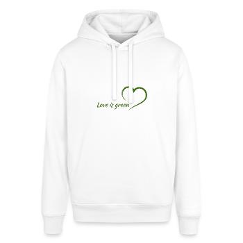 Love is green - go vegan - Stanley/Stella Unisex Hoodie SOUNDER - Burgunderrot - Vorne - Alina (178cm) & Michal (187cm)