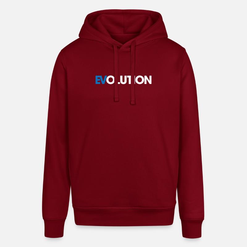 Elektrisch - E Auto - Evolution - Spruch - Stanley/Stella Unisex Hoodie SOUNDER - Burgunderrot